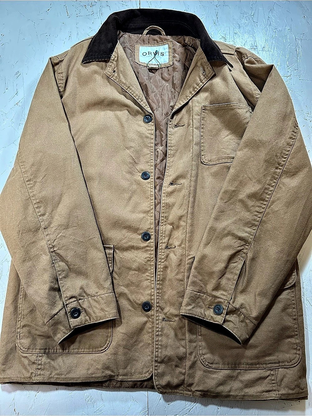 Orvis Classic Collection Canvas Barn Coat Men's Brown Jacket